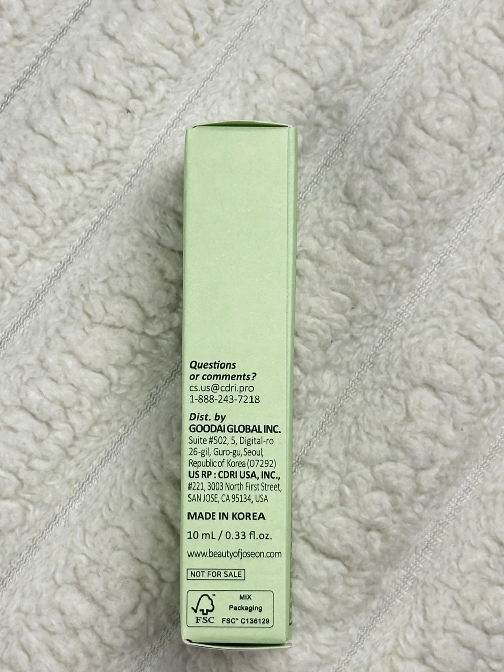 2/$15 Beauty of Joseon Green Tea Dayscreen Sunscreen Moisturizer SPF30